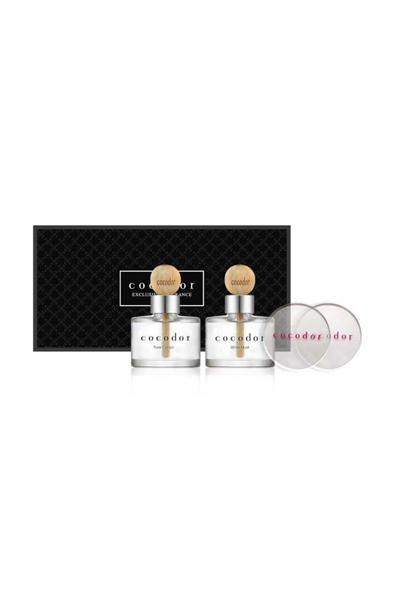 Set mirisnih difuzora Cocodor Pure Cotton & White Musk 2 x 50 ml 2-pack crna PDI30395