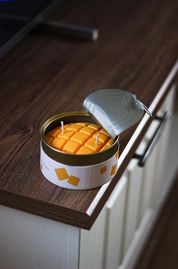 Αρωματικό κερί CandleCan Mango Bowl 285 g can.mango πορτοκαλί