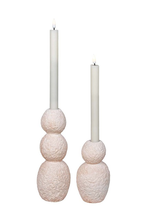 Dnevni boravak i spavaća soba Ukrasni svijećnjak House Nordic 2-pack 4561181 bež