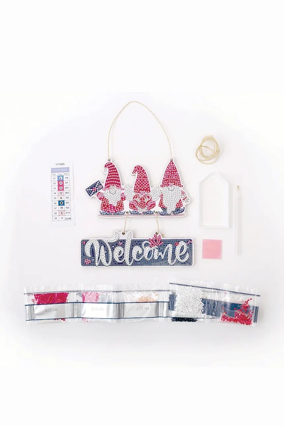 Diy komplet Graine Creative Gnomes Rhinestone 13 x 30 x 2 cm 117085 pisana AA00