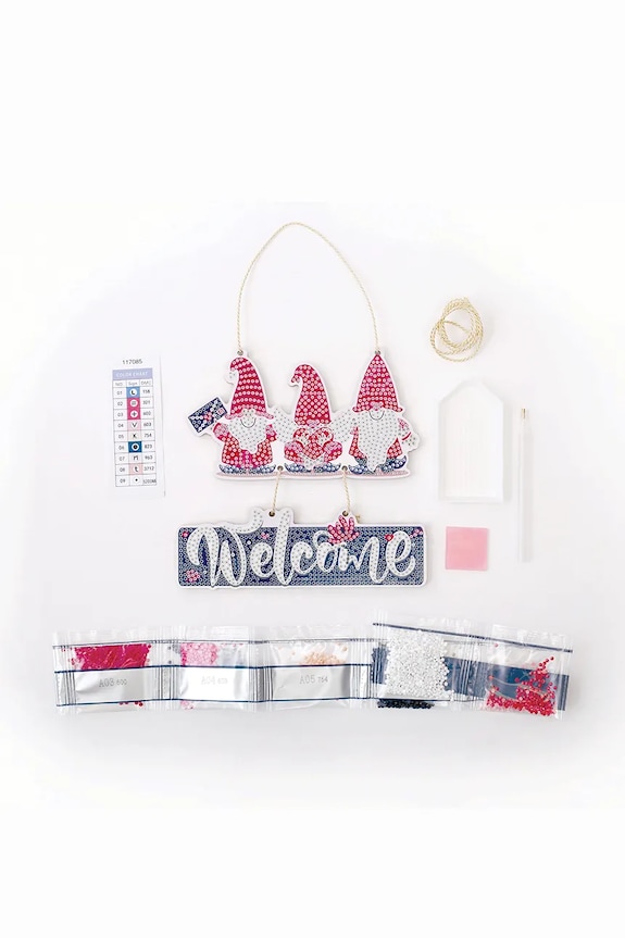 Diy komplet Graine Creative Gnomes Rhinestone 13 x 30 x 2 cm 117085 pisana AA00