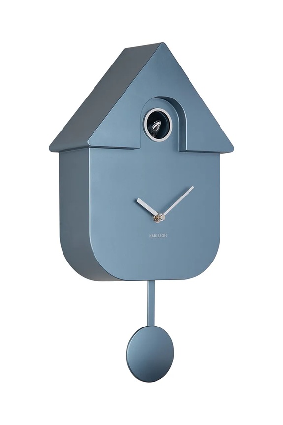 Karlsson zegar z kukułką Modern Cuckoo Metallic KA5867DB multicolor AA00