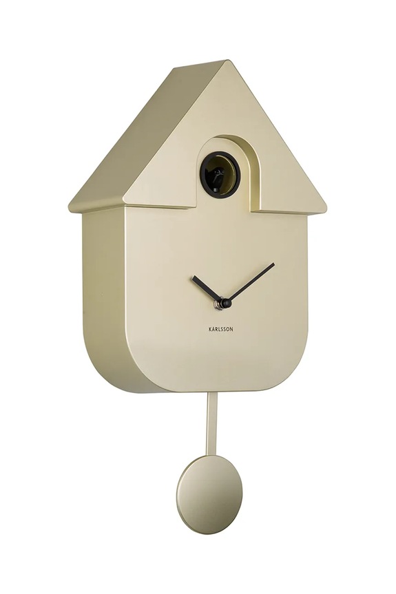 Karlsson zegar z kukułką Modern Cuckoo Metallic KA5867GD multicolor AA00