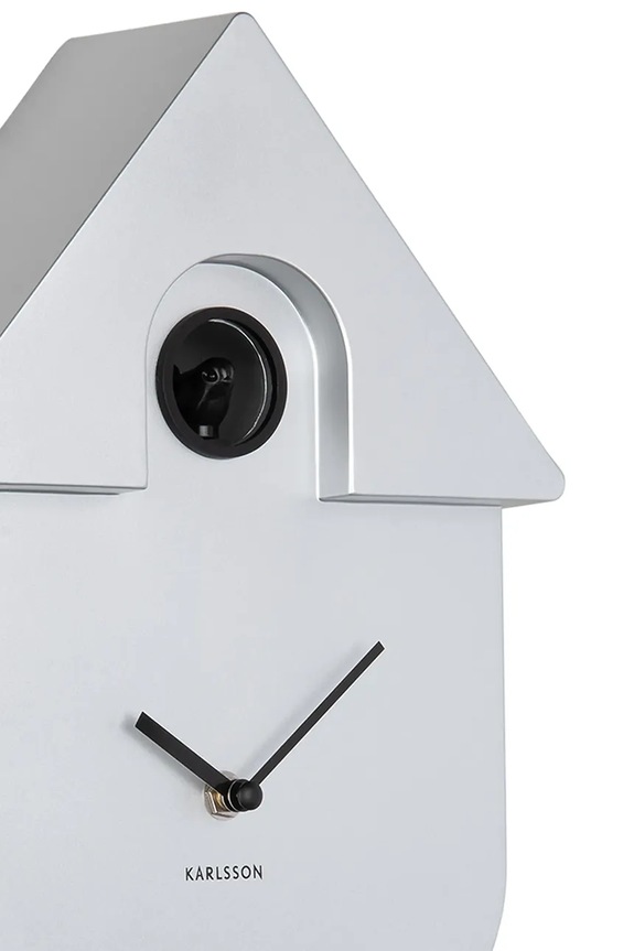 Dnevni boravak i spavaća soba Sat s kukavicom Karlsson Modern Cuckoo Metallic KA5867SI šarena
