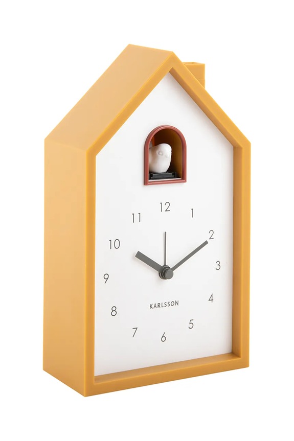 Budilka s kukavico Karlsson Modern Cuckoo KA6015YE pisana AA00