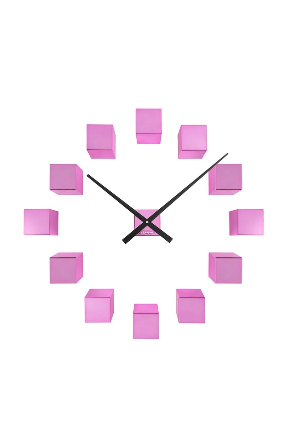Zidni sat Karlsson DIY Cubic ljubičasta KA5974PI
