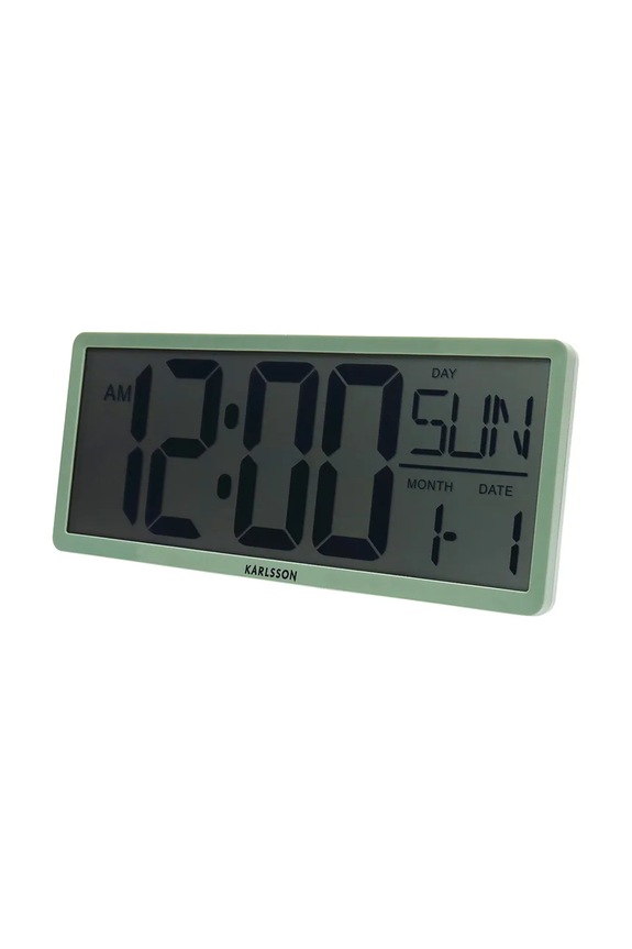 Stenska ura Retro LCD KA6020GR zelena AA00