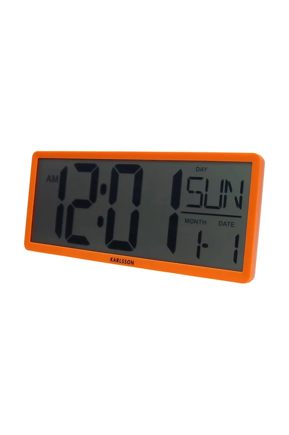 Stenska ura Retro LCD KA6020OR oranžna AA00