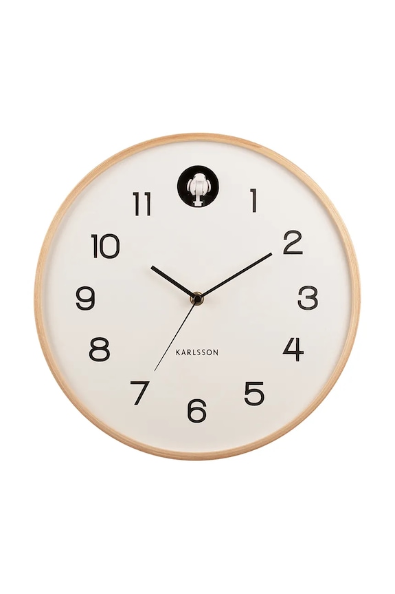 Karlsson ceas de perete Natural Cuckoo alb KA5886WH