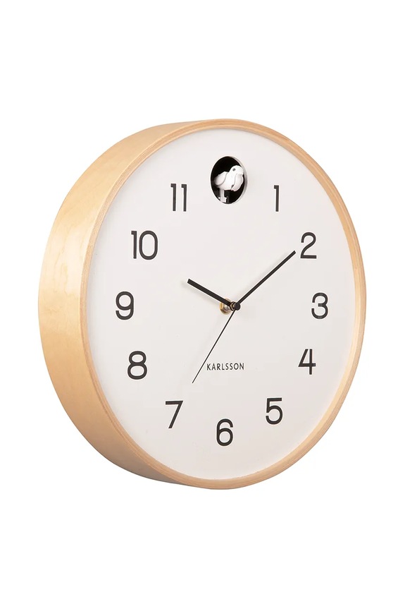 Karlsson ceas de perete Natural Cuckoo KA5886WH alb AA00