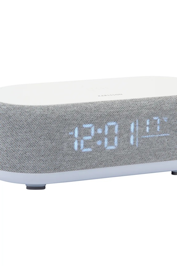 Σαλόνι και υπνοδωμάτιο Ξυπνητήρι με επαγωγικό φορτιστή Karlsson Vogue KA6033GY γκρί