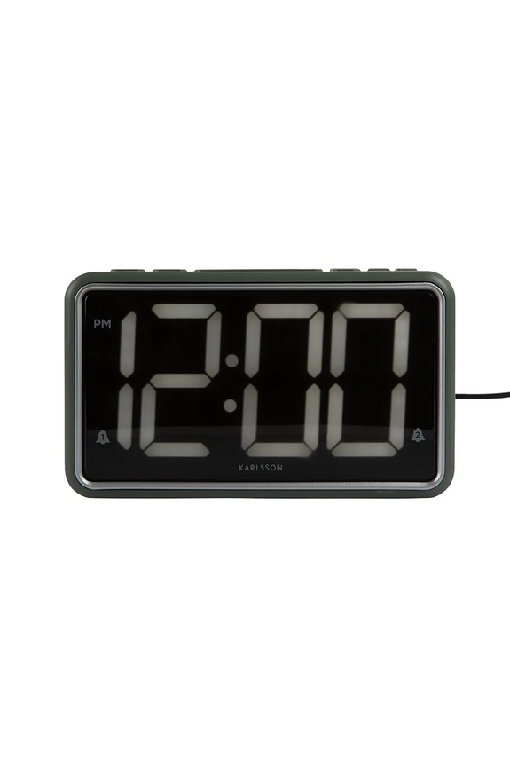 Karlsson ceas cu alarmă New Retro verde KA6035GR