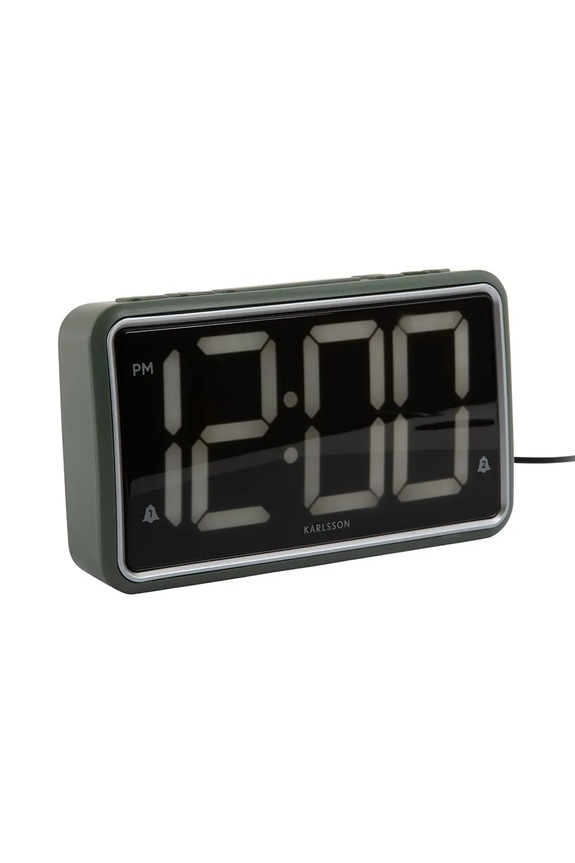 Karlsson ceas cu alarmă New Retro KA6035GR verde AA00