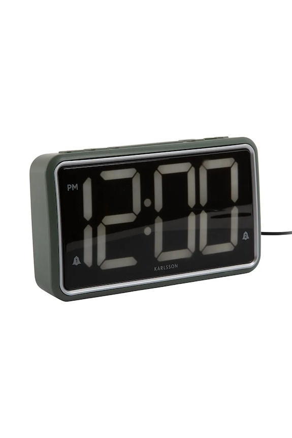 Karlsson ceas cu alarmă New Retro KA6035GR verde AA00