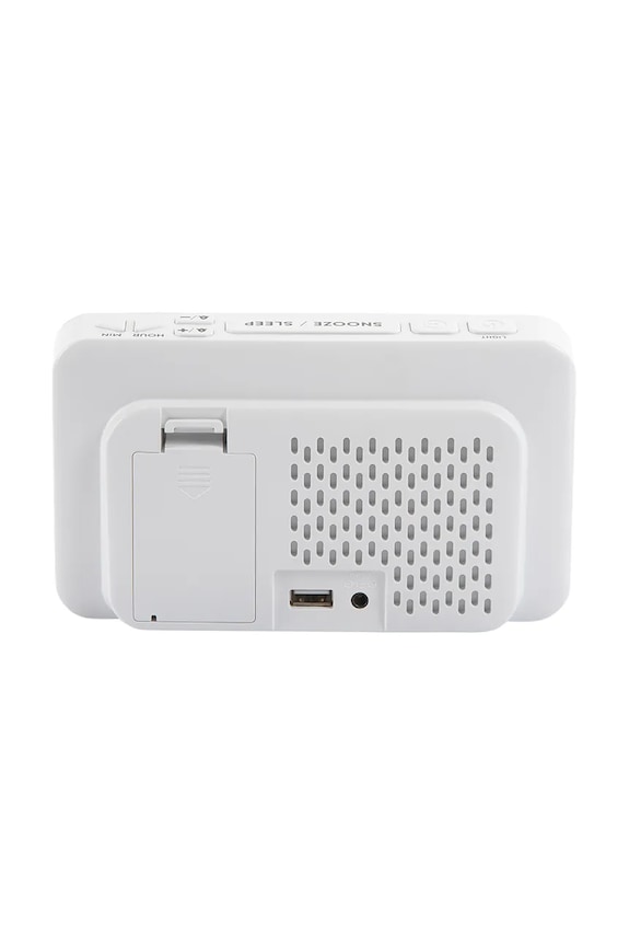 Obývacia izba a spálňa Budík Karlsson New Retro KA6035WH biela