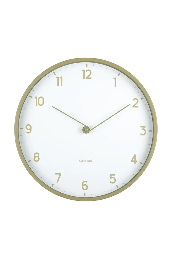 Ρολόι τοίχου Karlsson Sencillez πράσινο KA6057GR