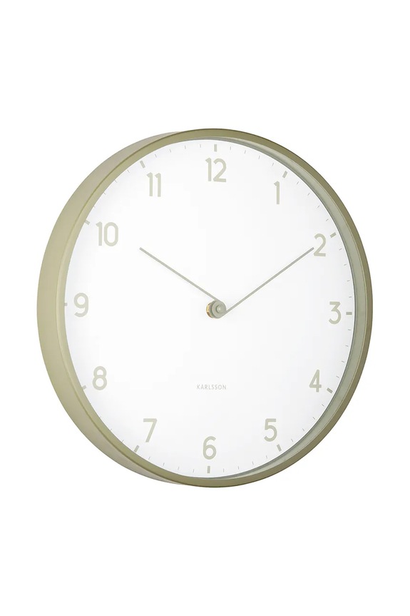 Ρολόι τοίχου Karlsson Sencillez KA6057GR πράσινο AA00
