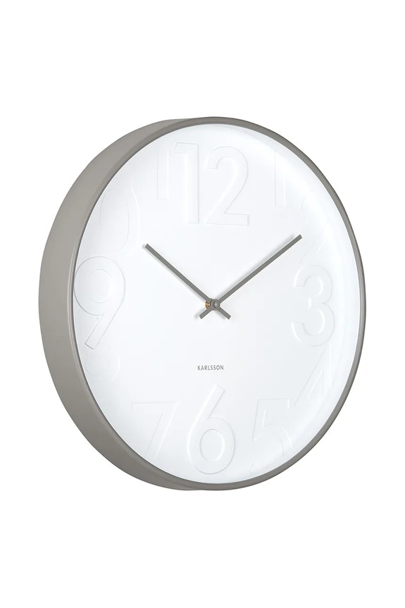 Ρολόι τοίχου Karlsson Ayuno KA6063GY γκρί AA00
