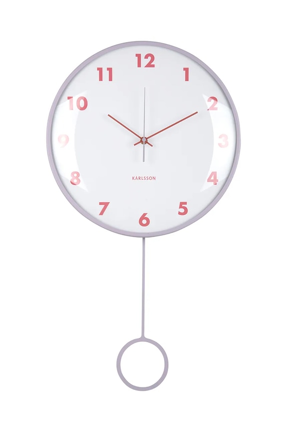 Karlsson zegar ścienny Cheeky Dome fioletowy KA6058LP