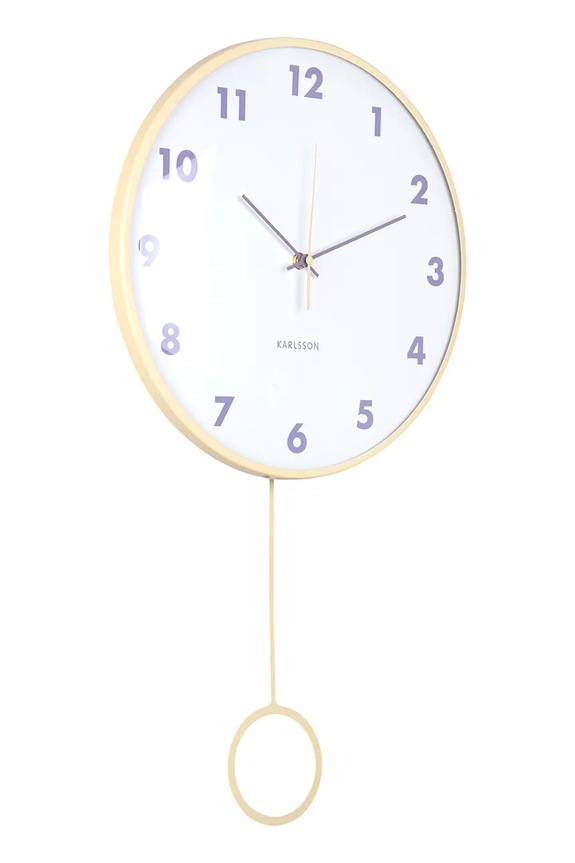 Karlsson orologio da parete Cheeky Dome KA6058LY giallo AA00