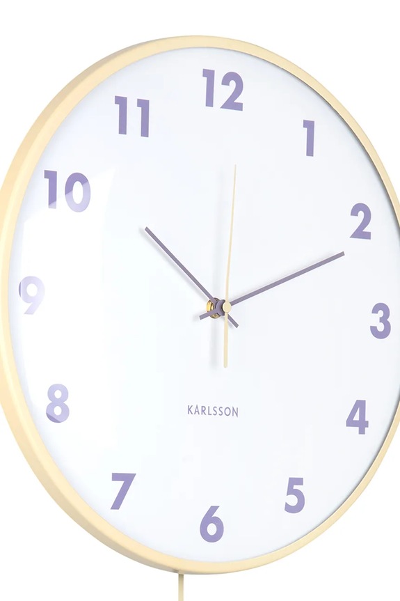 Salotto e camera Karlsson orologio da parete Cheeky Dome KA6058LY giallo