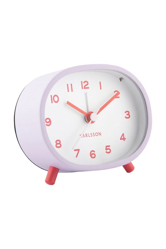 Будилник Karlsson Cheeky Oval KA6025LP виолетов AA00