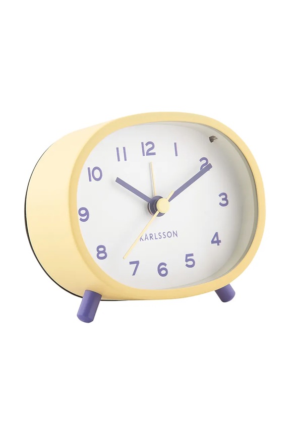 Ξυπνητήρι Karlsson Cheeky Oval KA6025LY κίτρινο AA00