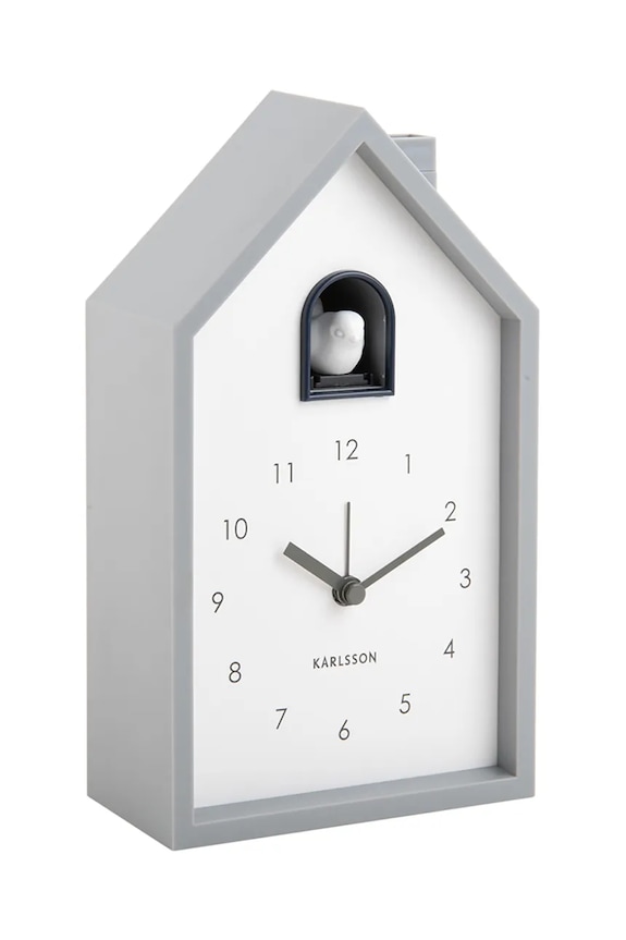 Karlsson ceas cu alarmă Modern Cuckoo KA6015GY gri AA00