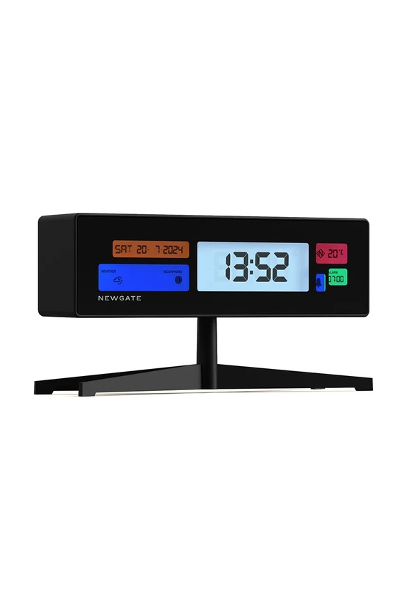 Budík Newgate Supergenius LCD 21,8 cm KB1013LCD.SUPER1 černá AA00