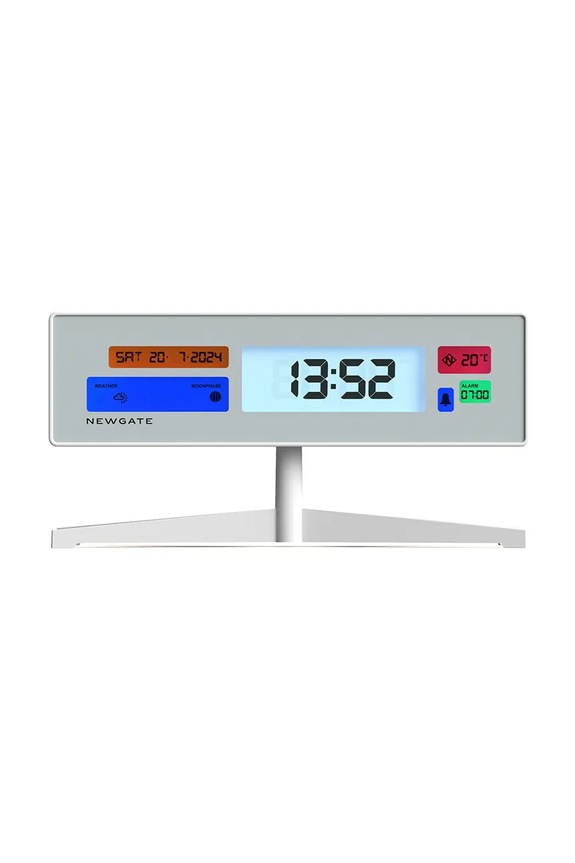 Budík Newgate Supergenius 21,8 cm bílá KB1012LCD.SUPER2