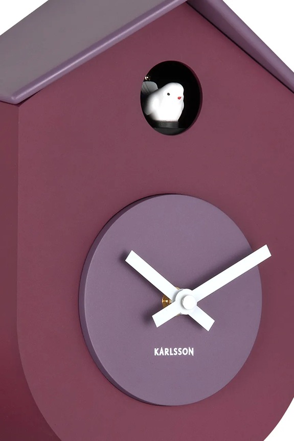Σαλόνι και υπνοδωμάτιο Ρολόι εκκρεμές Karlsson Grato Cuckoo 33 cm KA6026PU μωβ