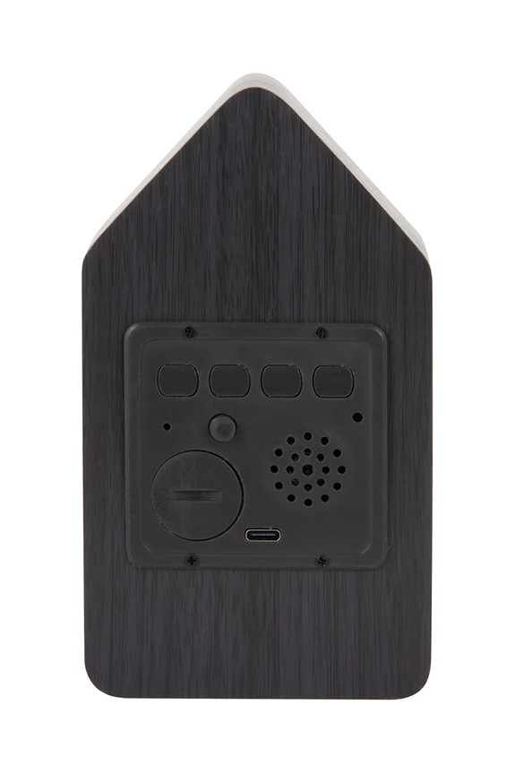 Karlsson budzik Cuckoo LED 16 cm czarny KA6061BK