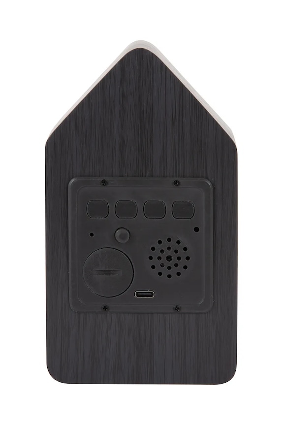 Karlsson budzik Cuckoo LED 16 cm czarny KA6061BK
