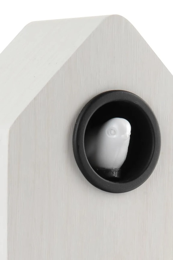 Вітальня та спальня Будильник led Karlsson Cuckoo LED 16 cm KA6061WH білий