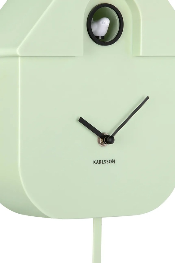Obývacia izba a spálňa Kukučkové hodiny Karlsson Modern Cuckoo 41 cm KA5768LG zelená