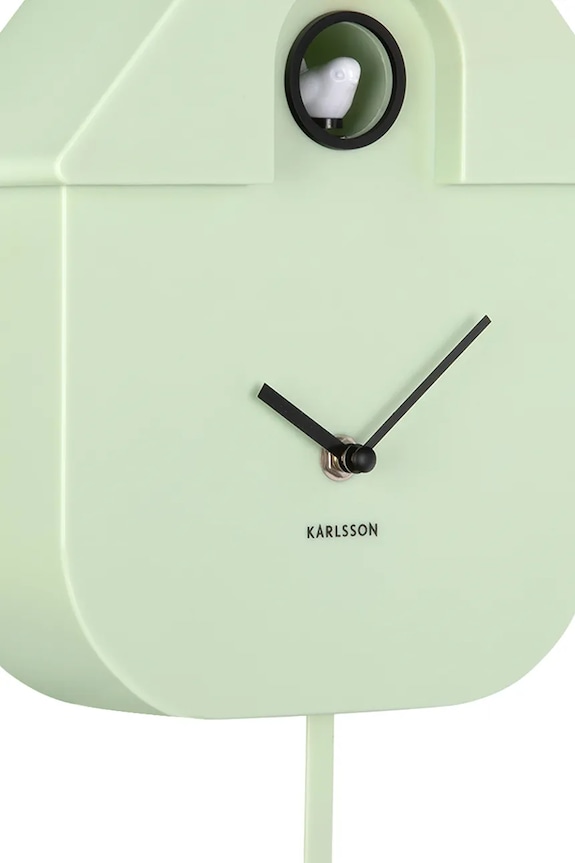 Obývacia izba a spálňa Kukučkové hodiny Karlsson Modern Cuckoo 41 cm KA5768LG zelená