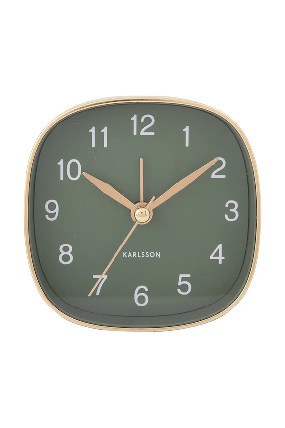 Karlsson ceas cu alarmă Travel 8,5 x 8,5 cm verde KA5957GR