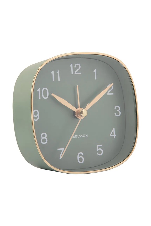 Karlsson ceas cu alarmă Travel 8,5 x 8,5 cm KA5957GR verde AA00