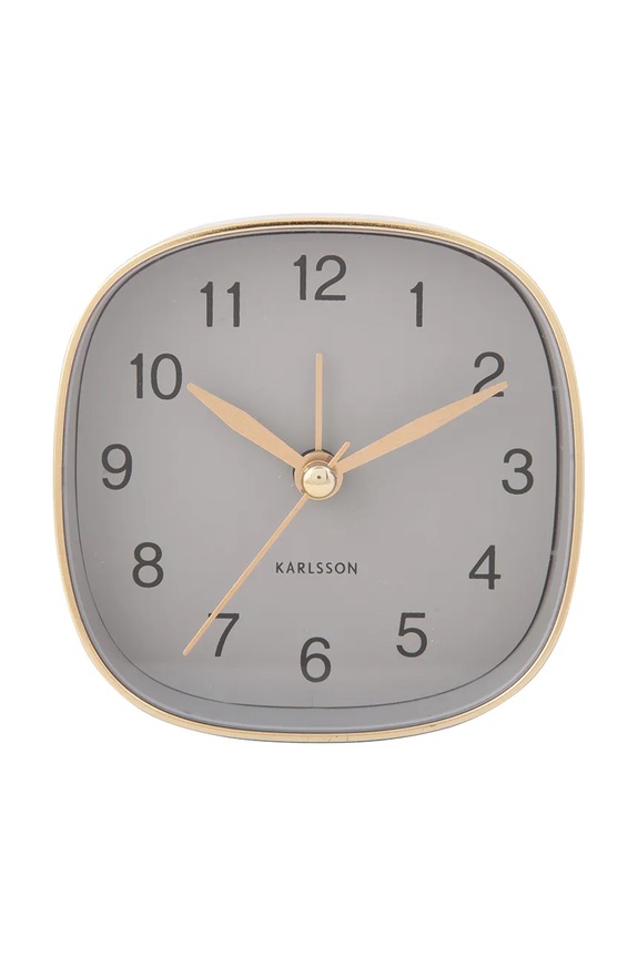 Karlsson ceas cu alarmă Travel 8,5 x 8,5 cm gri KA5957GY