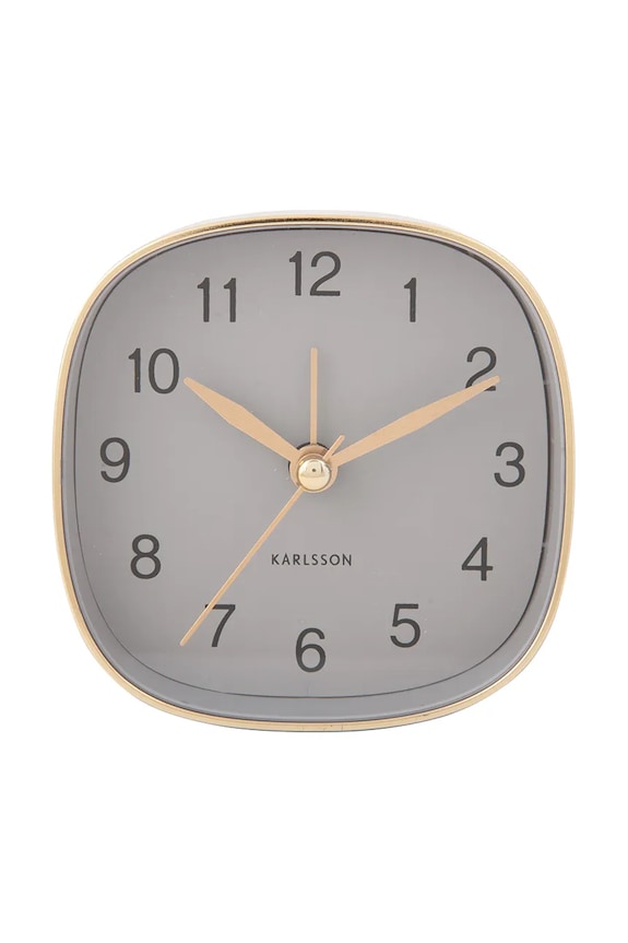 Karlsson ceas cu alarmă Travel 8,5 x 8,5 cm gri KA5957GY