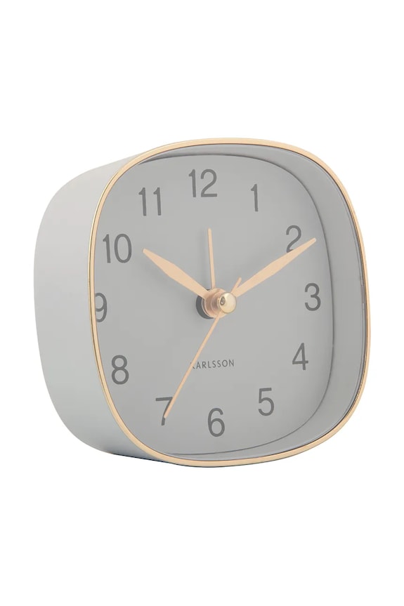 Karlsson ceas cu alarmă Travel 8,5 x 8,5 cm KA5957GY gri AA00