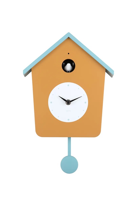 Sat s kukavicom Karlsson Cuckoo 26,4 x 10,5 cm narančasta KA6044YE