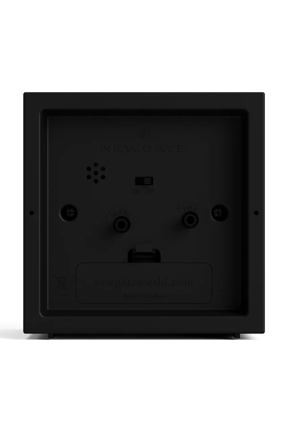 Living și dormitor Newgate ceas cu alarmă Réveil 10,5 x 10,5 x 8 cm KB2928ALMCUB252K negru