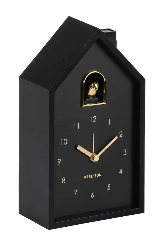 Часы Karlsson 11,5 x 20 x 6 cm KA6077BK чёрный AA00