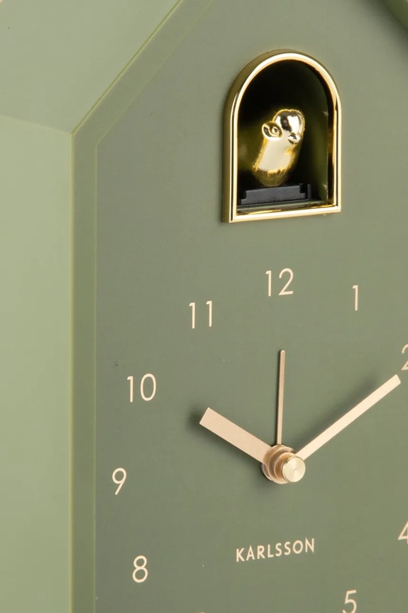 Σαλόνι και υπνοδωμάτιο Ρολόι Karlsson 11,5 x 20 x 6 cm KA6077GR πράσινο