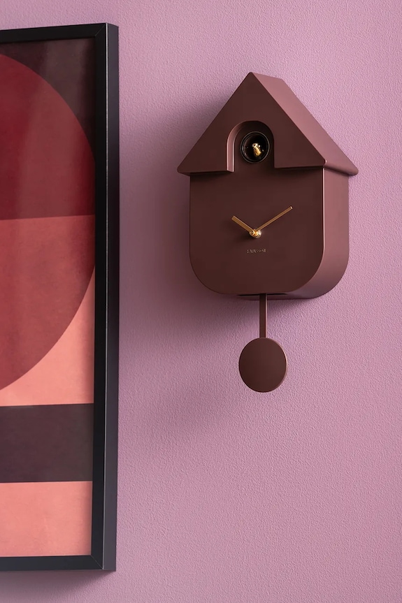 Часовник с кукувичка Karlsson Modern Cuckoo 21,5 x 41 x 8,5 cm кафяв KA6094DB