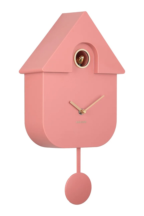 Годинник із зозулею Karlsson Modern Cuckoo 21,5 x 41 x 8,5 cm KA6094PI рожевий AA00
