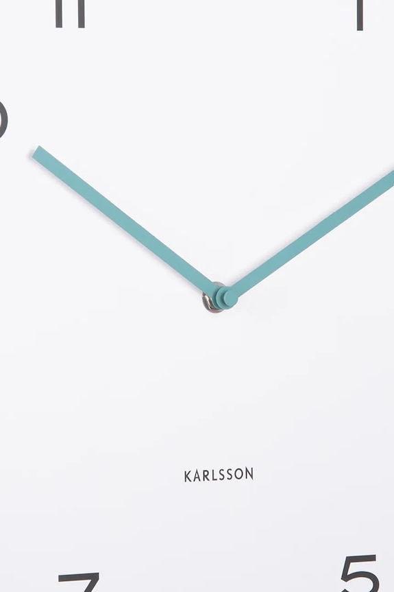 Salon i sypialnia Karlsson zegar ścienny Circus Rings 40 cm KA6011BL turkusowy