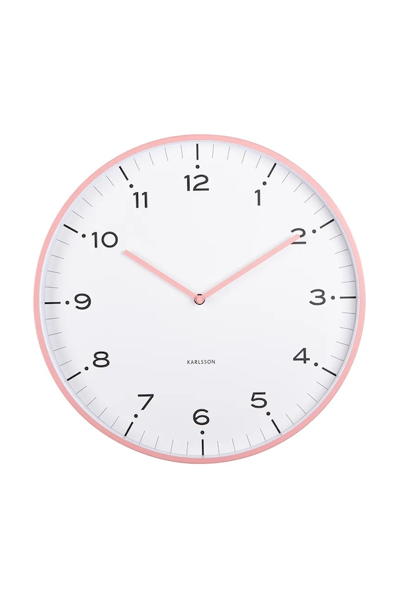 Nástenné hodiny Karlsson Circus Rings 40 cm ružová KA6011PI