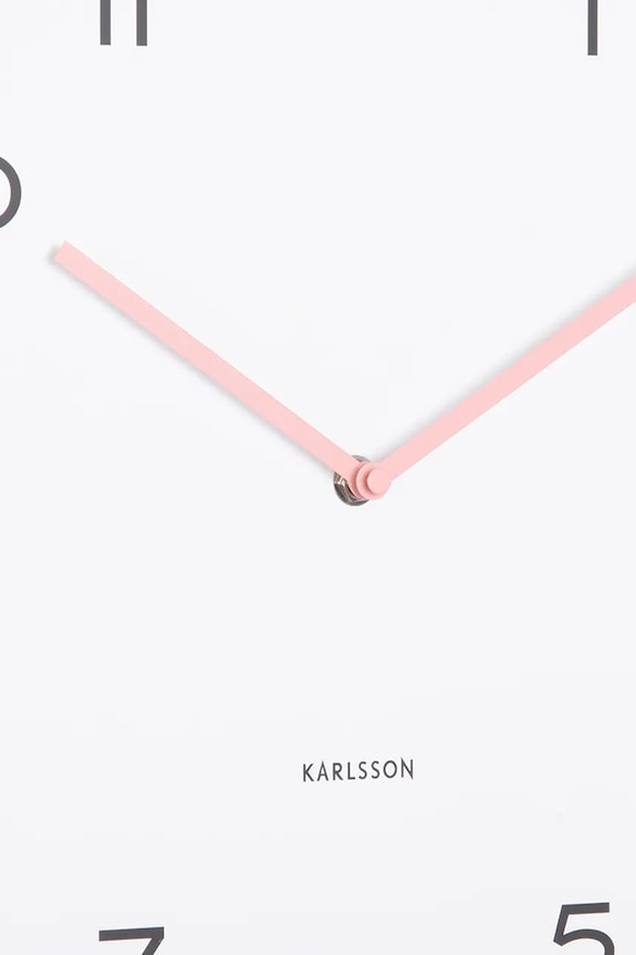 Obývacia izba a spálňa Nástenné hodiny Karlsson Circus Rings 40 cm KA6011PI ružová